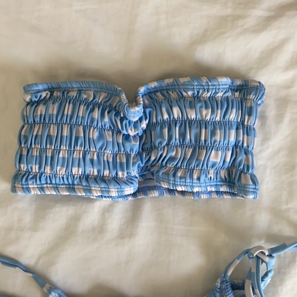 Textured gingham bikini - Picture 3 of 5
